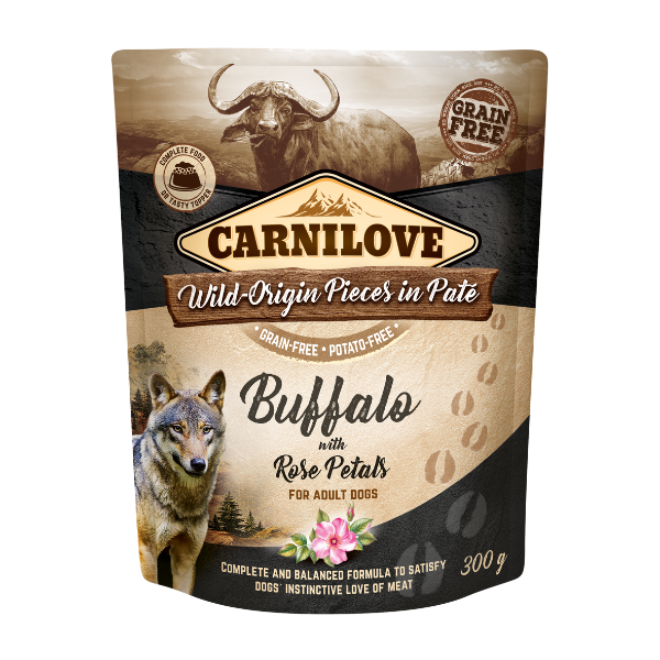 Buffalo with Rose Petals Wet Dog Food