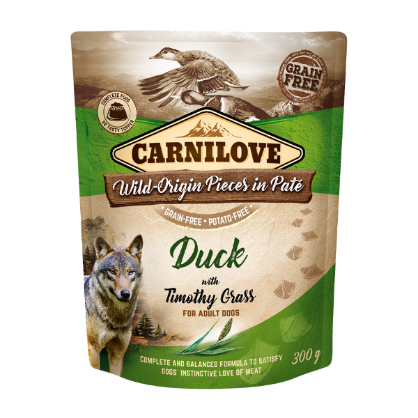 Duck with Timothy Grass Wet Dog Food