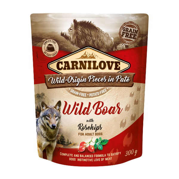Wild Boar with Rosehips Wet Dog Food