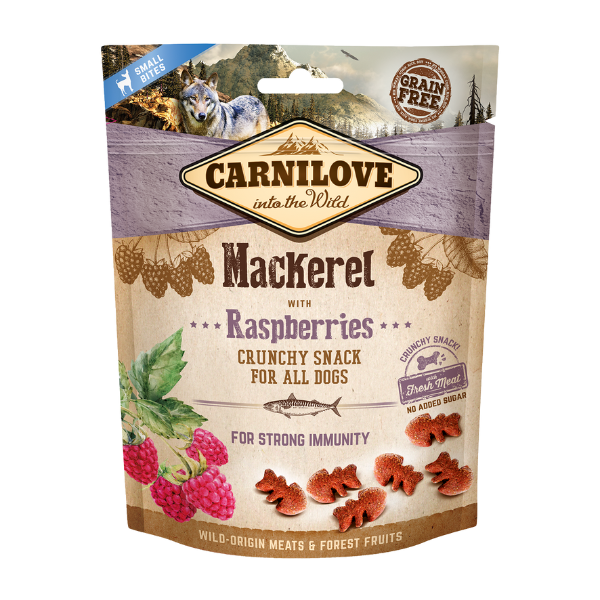 Mackerel with Raspberries Crunchy Dog Treats