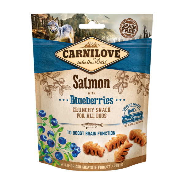 Salmon with Blueberries Crunchy Dog Treats