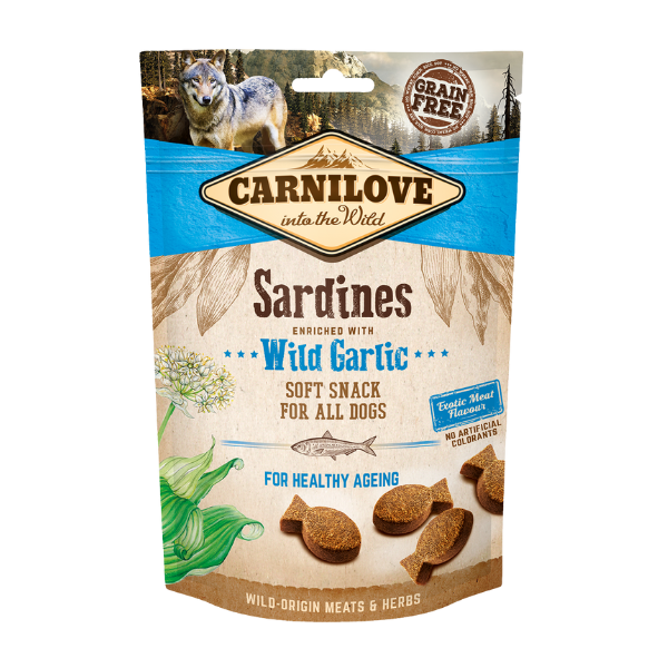 Sardines enriched with Wild Garlic Soft Dog Treats