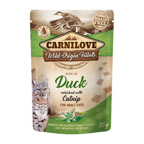 Rich in Duck Enriched with Catnip Wet Cat Food