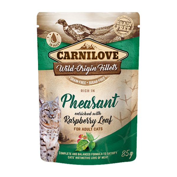Rich in Pheasant Enriched with Raspberry Leaves Wet Cat Food