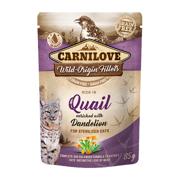 Rich in Quail Enriched with Dandelion Wet Cat Food