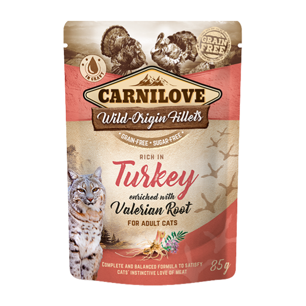 Rich in Turkey Enriched with Valerian Root Wet Cat Food