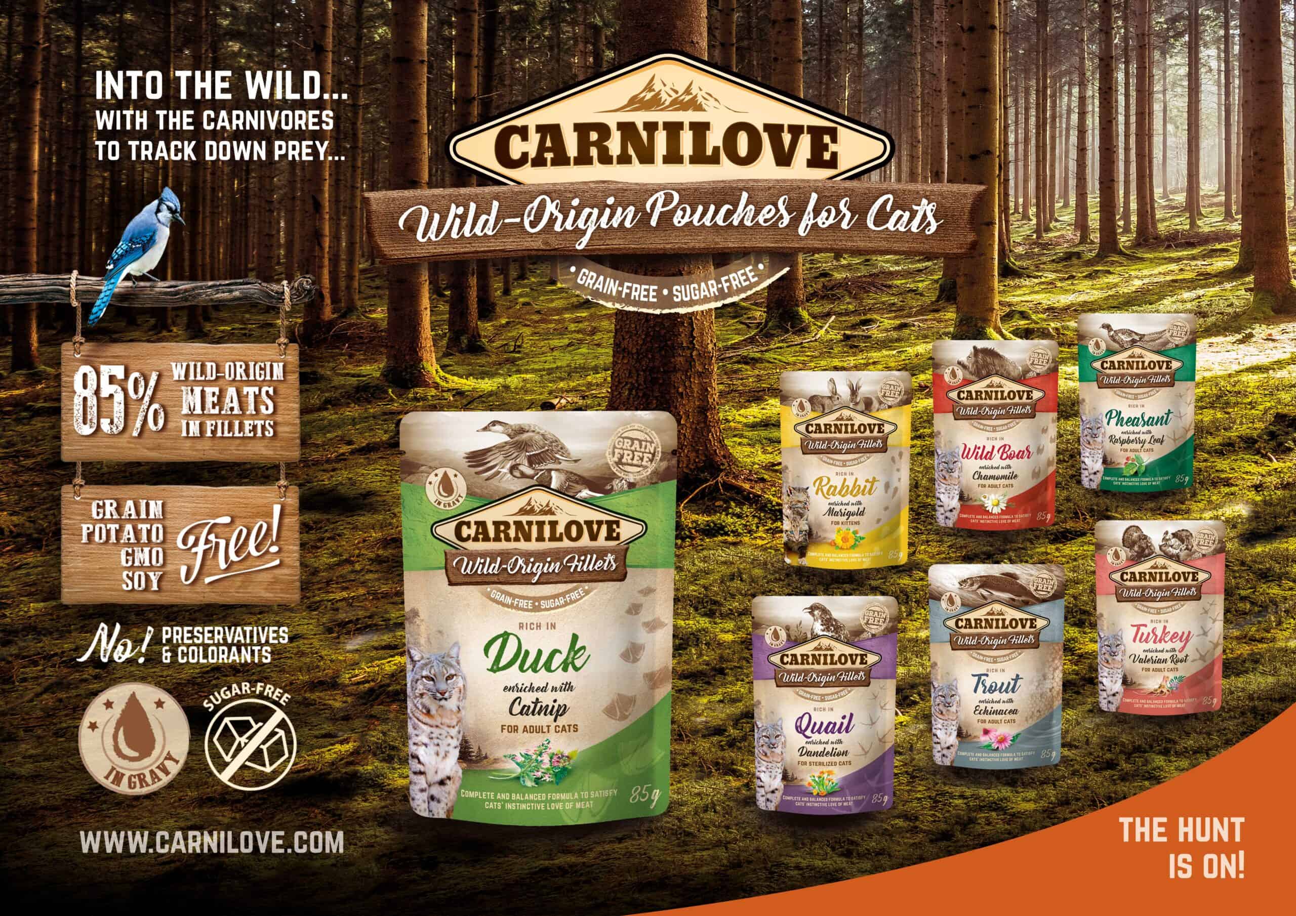 The Hunt is On with Carnilove Cat Pouches
