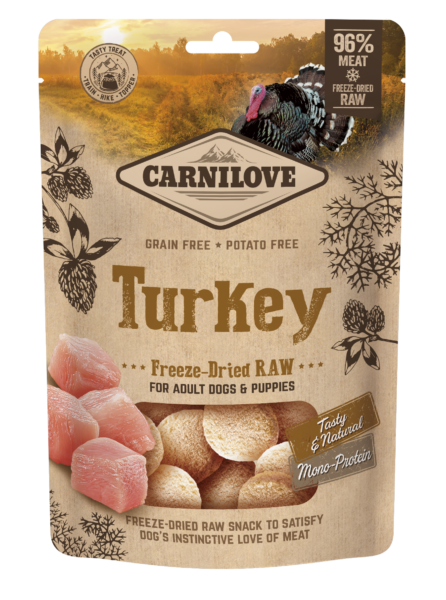 Carnilove True Fresh Raw Freese Dried Turkey Treat